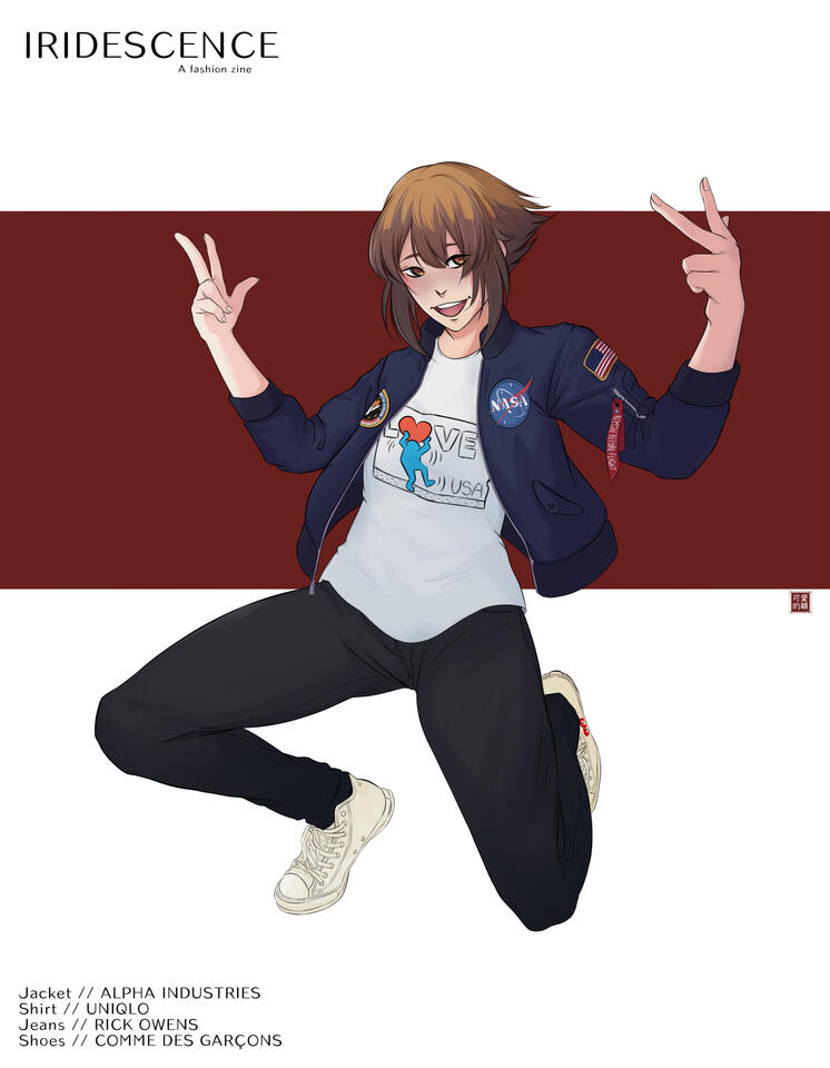 Iridescence Zine piece